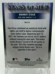Back Of Card | Gerrit Cole Baseball Cards 2022 Topps Stars of MLB