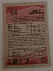 Backside | Jeff Norton Hockey Cards 1989 O-Pee-Chee