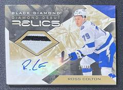 Ross Colton [Autograph Patch] #DD-RC Hockey Cards 2021 Upper Deck Black Diamond Debut Relics Prices