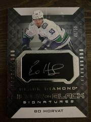 Bo Horvat Hockey Cards 2021 Upper Deck Black Diamond Silver on Black Signatures Prices