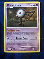 Unown Pokemon Silver Mini Flake Card japan Pocket monster Nintendo F/S