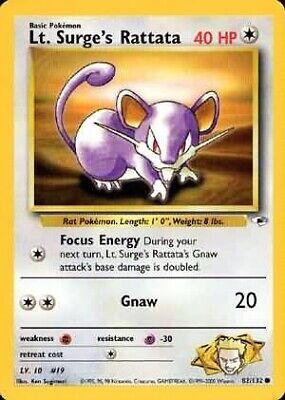 Lt. Surge's Rattata #82 Pokemon Gym Heroes