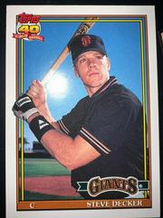 Steve Decker #29T Baseball Cards 1991 Topps Traded Tiffany Prices