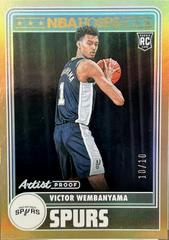 Victor Wembanyama [Hyper Gold] Basketball Cards 2023 Panini Hoops Prices