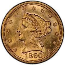 1890 [PROOF] Coins Liberty Head Quarter Eagle Prices