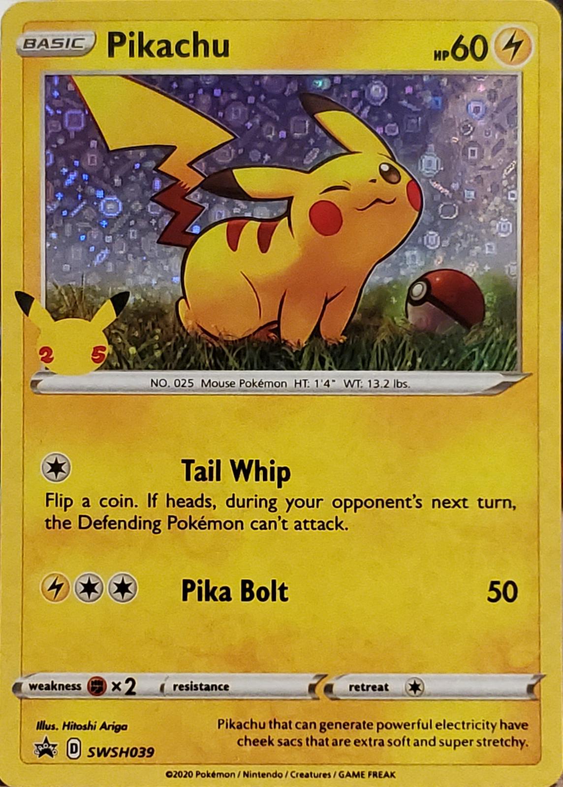 Shiny Pikachu Pokemon Card