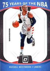 Russell Westbrook #30 Basketball Cards 2021 Panini Prizm 75 Years of NBA Optic Prices