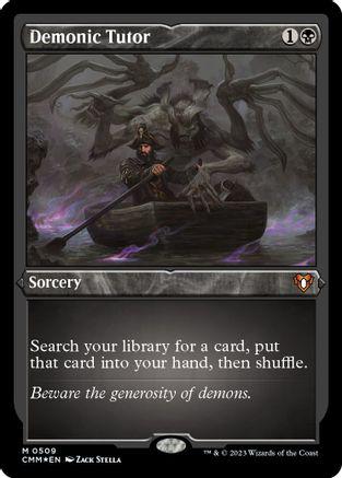 Demonic Tutor [Foil] #150 Magic Commander Masters