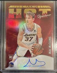 Mac McClung Basketball Cards 2022 Panini Hoops Hot Signatures Rookies Prices