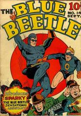 Blue Beetle #14 (1942) Comic Books Blue Beetle Prices
