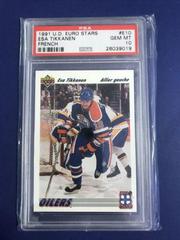 Esa Tikkanen [French] #E10 Hockey Cards 1991 Upper Deck Euro Stars Prices