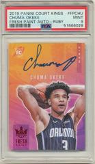 Chuma Okeke [Ruby] #FP-CHU Basketball Cards 2019 Panini Court Kings Fresh Paint Autographs Prices