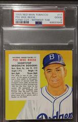 Pee Wee Reese [Hand Cut Without Tab] #17 Baseball Cards 1955 Red Man Tobacco Prices