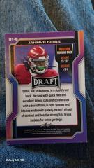 Back  | Jahmyr Gibbs [Gold] Football Cards 2023 Leaf Draft V1