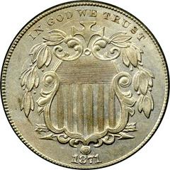 1871 [PROOF] Coins Shield Nickel Prices