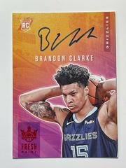 Brandon Clarke [Ruby] #FP-BCL Basketball Cards 2019 Panini Court Kings Fresh Paint Autographs Prices
