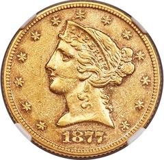 1877 Coins Liberty Head Half Eagle Prices