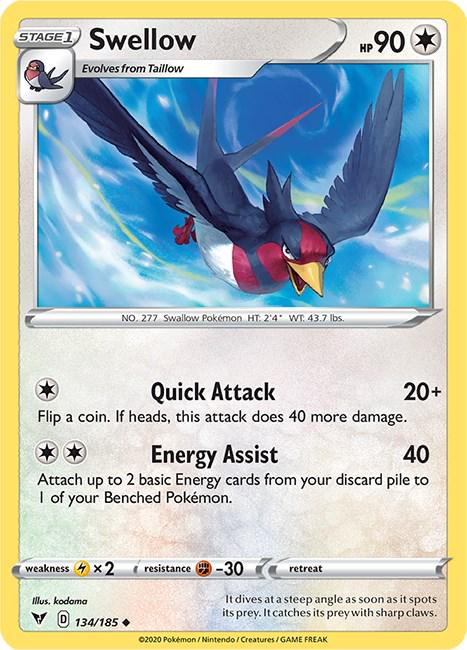 Swellow #134 Pokemon Vivid Voltage