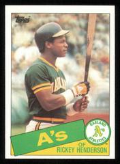 Rickey Henderson #115 Baseball Cards 1985 Topps Tiffany Prices