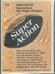 1981_Topps_153_B | Dan Fouts Football Cards 1981 Topps