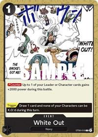 White Out ST06-016 One Piece Starter Deck 6: Absolute Justice