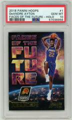Deandre Ayton [Holo] Basketball Cards 2018 Panini Hoops Faces of the Future Prices
