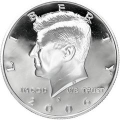 2006 S [SILVER PROOF] Coins Kennedy Half Dollar Prices