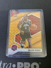 Rajon Rondo [Orange Fluorescent] #61 Basketball Cards 2020 Panini Mosaic Prices
