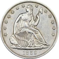 1859 S Coins Seated Liberty Half Dollar Prices