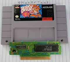 Cartridge And Motherboard  | Bubsy Super Nintendo