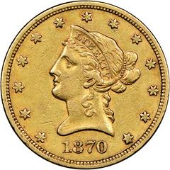 1870 [PROOF] Coins Liberty Head Gold Eagle Prices