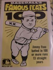 Padres/Jimmy Foxx Baseball Cards 1986 Fleer Baseball's Famous Feats Prices