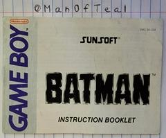 Manual  | Batman the Video Game GameBoy
