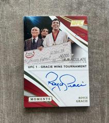 Royce Gracie #MO-RGR Ufc Cards 2021 Panini Immaculate UFC Moments Autographs Prices