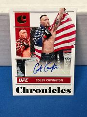 Colby Covington [Gold] #CS-CCV Ufc Cards 2022 Panini Chronicles UFC Signatures Prices