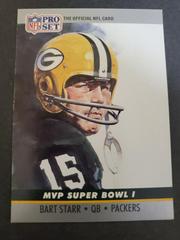 Bart Starr #1 Football Cards 1990 Pro Set Super Bowl MVP Prices