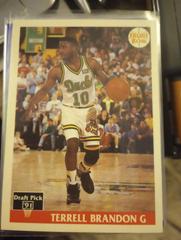 Terrell Brandon #41 Basketball Cards 1991 Front Row Prices