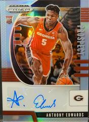 Anthony Edwards #PA-AE Basketball Cards 2020 Panini Prizm Draft Picks Autographs Prices