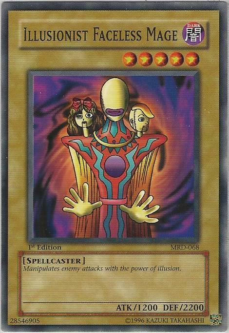 Illusionist Faceless Mage [1st Edition] MRD-068 YuGiOh Metal Raiders