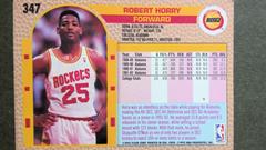 Robert Horry Rear | Robert Horry Basketball Cards 1992 Fleer