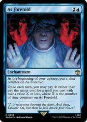 As Foretold [Foil] #1060 Magic Doctor Who Prices