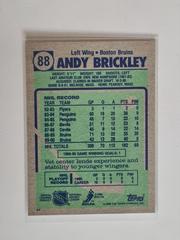 Back | Andy Brickley Hockey Cards 1990 Topps