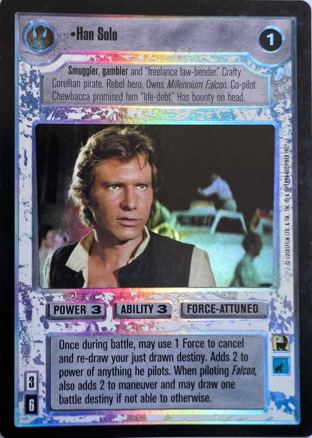 Han Solo [Foil] Star Wars CCG Reflections