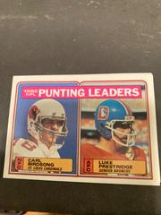 C.Birdsong, L.Prestridge [Punting Leaders] Football Cards 1983 Topps Prices