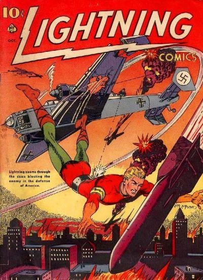 Lightning Comics #3 (1941) Comic Books Lightning Comics