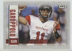 Jimmy Garoppolo [Silver] #10 Football Cards 2014 Sage Hit Prices