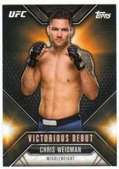 Chris Weidman #VD-24 Ufc Cards 2015 Topps UFC Chronicles Victorious Debut Prices