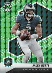 Jalen Hurts [Green Fluorescent] #160 Football Cards 2021 Panini Mosaic Prices