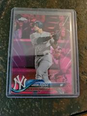 Aaron Judge [Batting Pink Refractor] #1 Baseball Cards 2018 Topps Chrome Prices