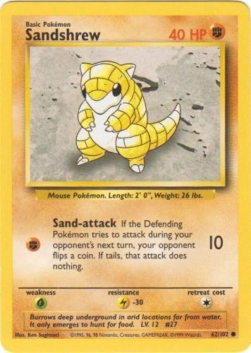 Sandshrew #62 Pokemon Base Set